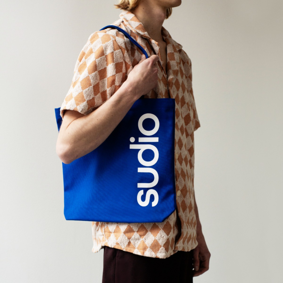 Sudio Blue Tote