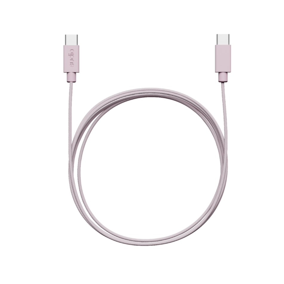Sudio C1C 織製 USB-C 對 USB-C 充電線, 櫻花粉