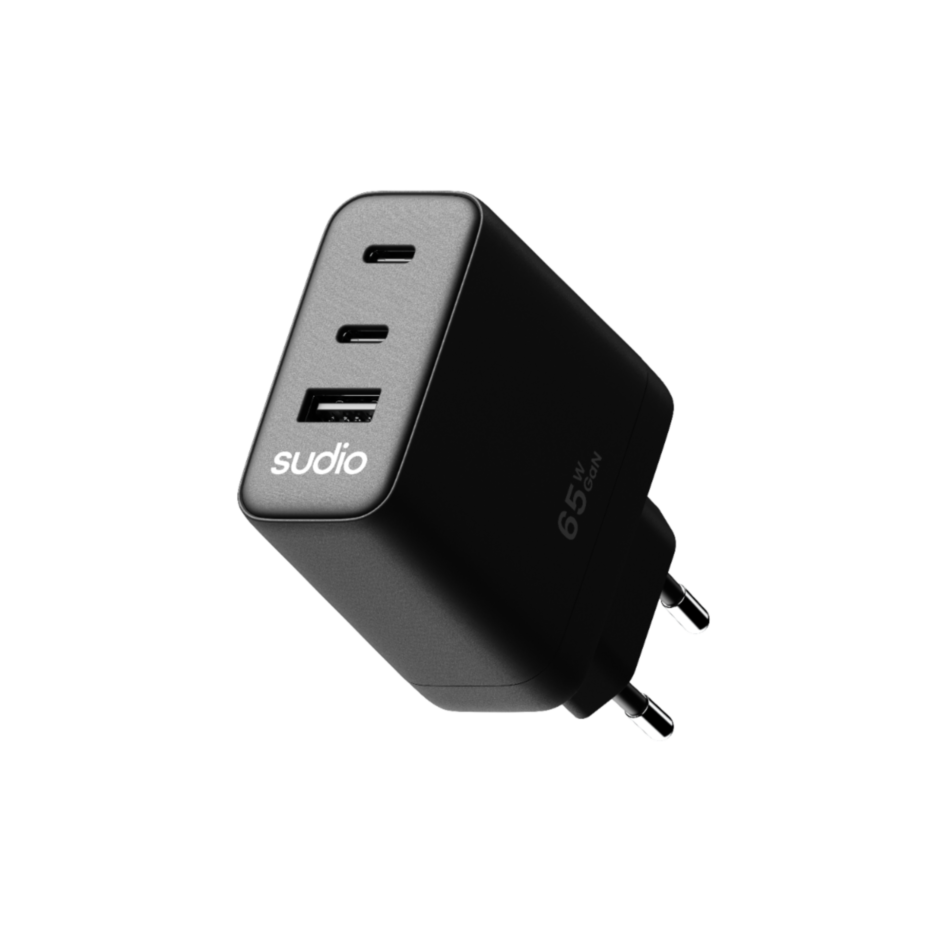 Sudio P3, Power Plug Type C (65W), Black